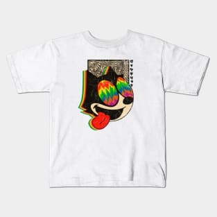 Trippy Felix the cat Kids T-Shirt